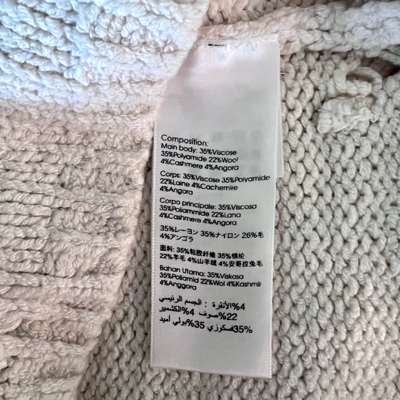 3.1 PHILLIP LIM Cream Sleeveless Sweater with Side Ties Women’s SZ Small Petite - Picture 8 of 9